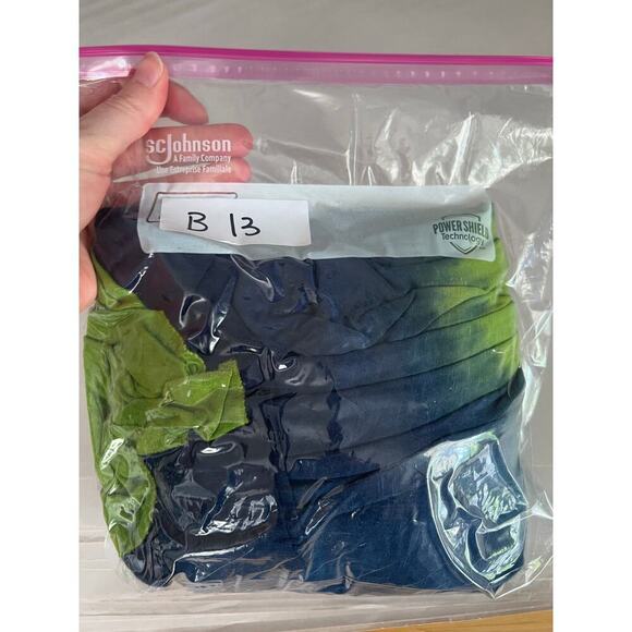 Lucky Brand Swimwear Women's L Swim Skirt Convertible Tube Dress Tie Dye Blue - Picture 14 of 14